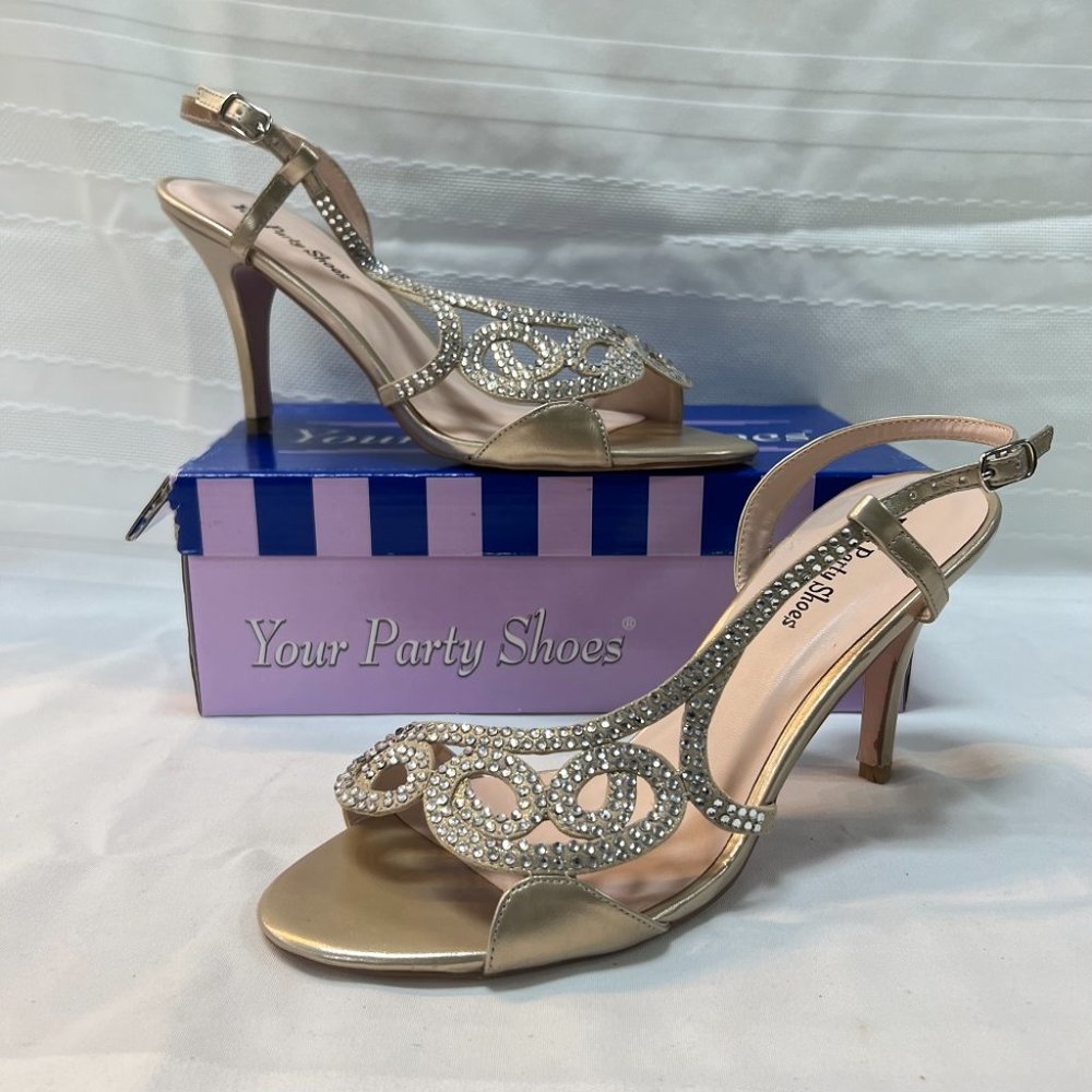 Your Party Shoe NUDE sz 10 Heel